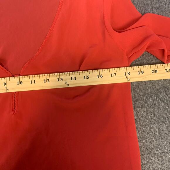 Vintage Victoria's Secret Night Shirt Womens Small Sheer Chiffon Y2K Red Fairy - Picture 8 of 9
